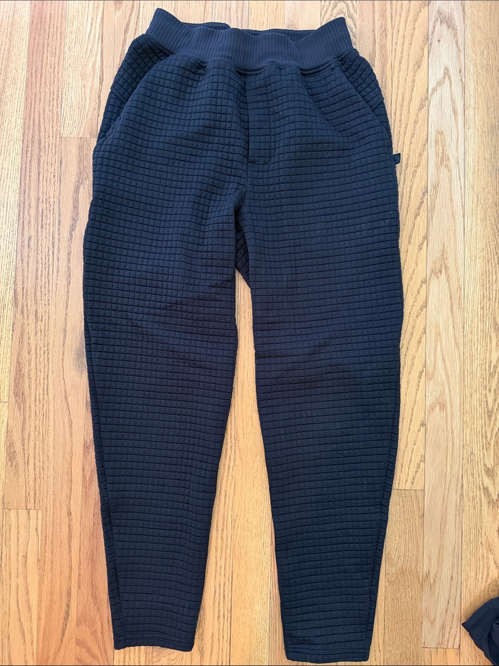 lululemon athletica Black Quilted Jogger Pants